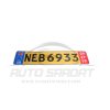 پلاک اسپرت طرح NEB زرد