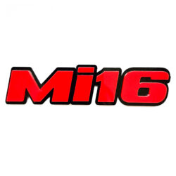 آرم خودرو مدل لیزری طرح MI16 رنگ قرمز