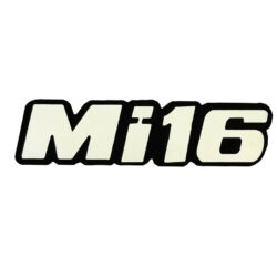 آرم خودرو مدل لیزری طرح MI16 رنگ نقره ای