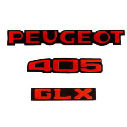 آرم پلکسی اسپرت صندوق پژو 405 GLX بسته سه عددی رنگ قرمز